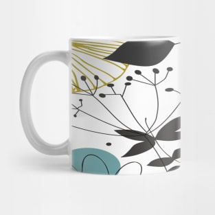 Beauty floral rectangle pastel pattern Mug